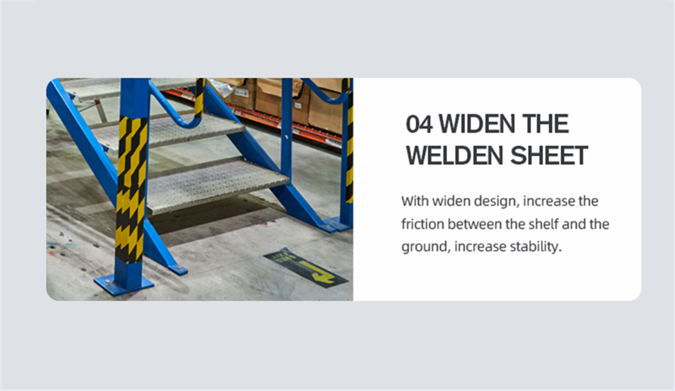 Increase the friction between the racking upright and ground, safety and more stable. Increase the friction between the racking upright and ground, safety and more stable.